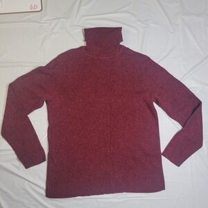 Womens Karen Scott turtleneck sweater. Red. Size Large. Long Sleeve.
